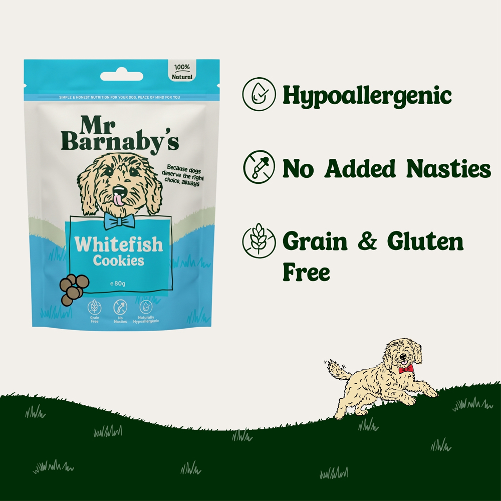 Mr Barnaby's Whitefish Cookies 80g 4 Pack Image 5