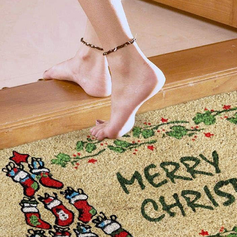 Coco & Coir Socks Xmas Coir Door Mat 45 x 75cm Image 4