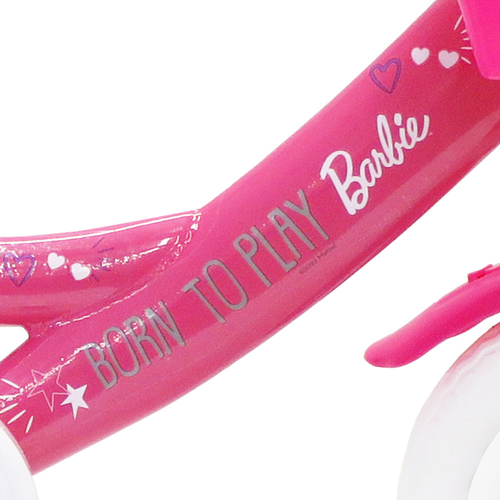 Denver Mattel Barbie 10 inch Kids Bicycle with Stabilisers Image 3