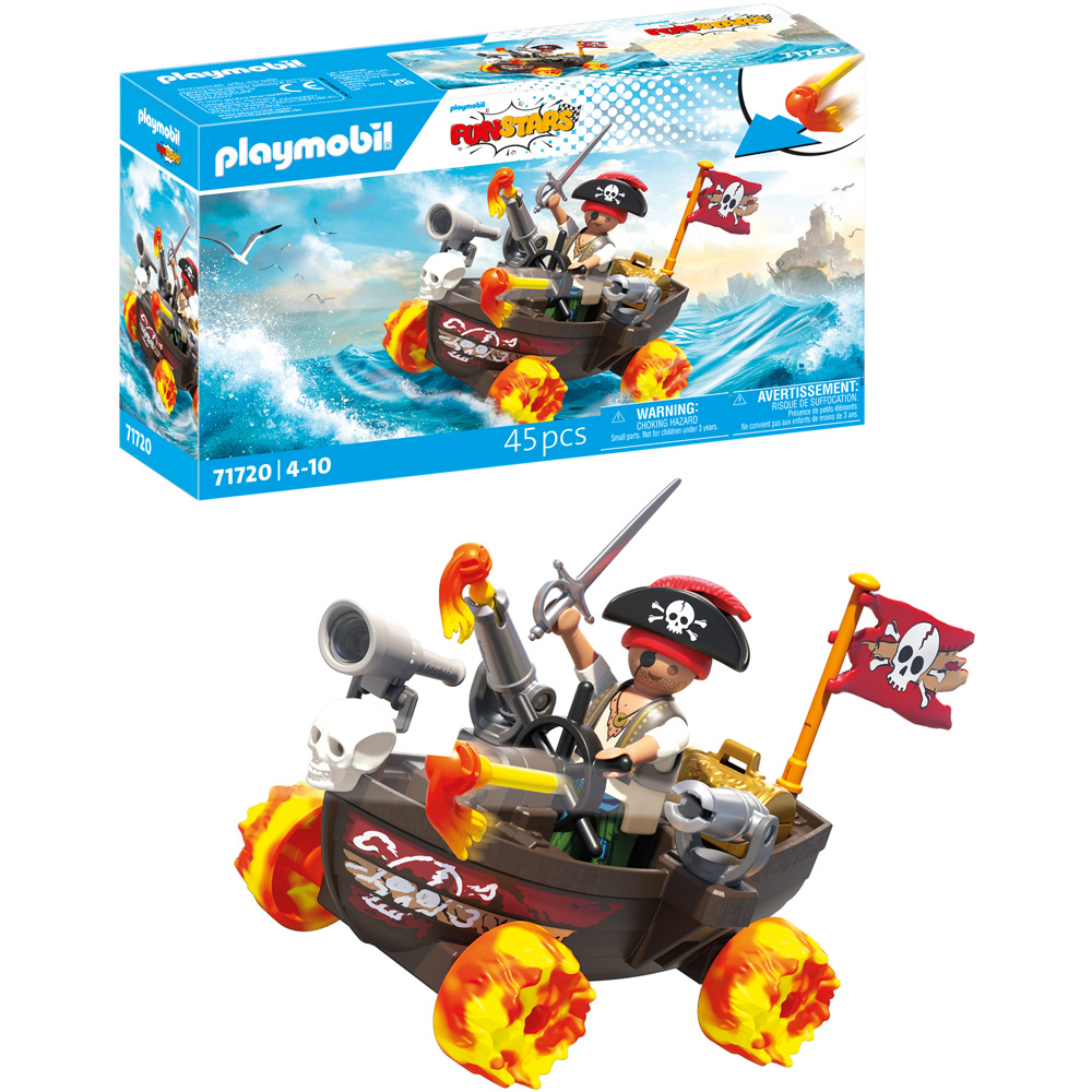 Playmobil Racing Pirate Boat Playset Image 3