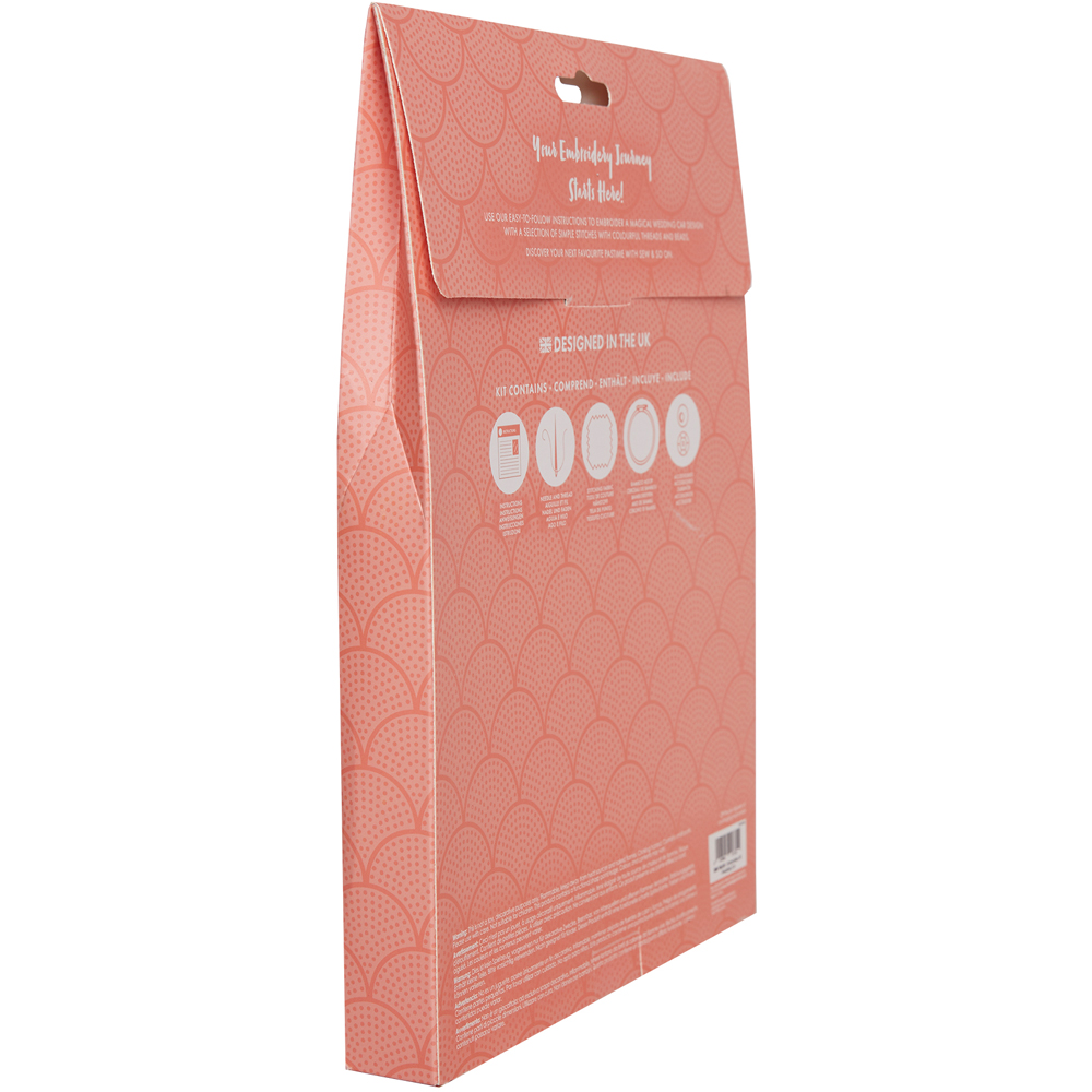 Sew & So On Multicoloured Wedding Car Embroidery Craft Set Image 5