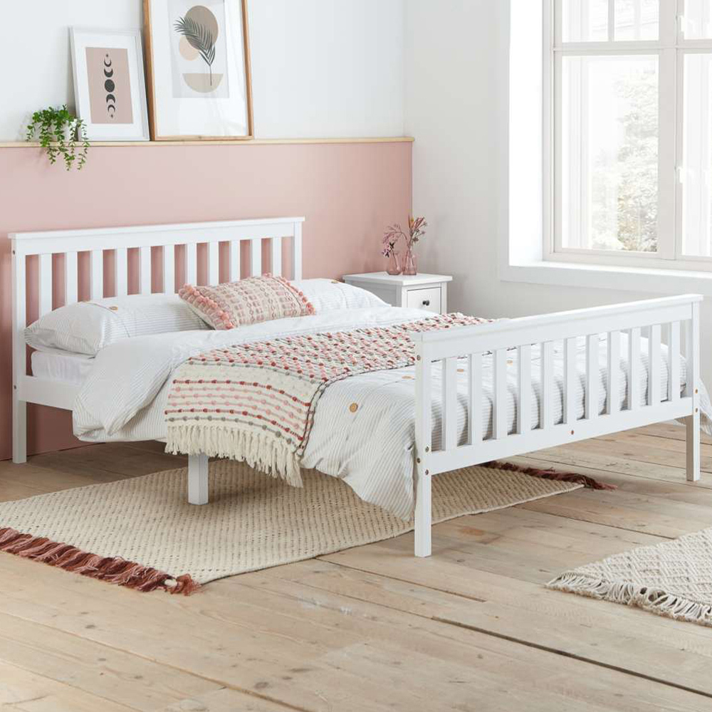 Oxford Double White Bed Image 1