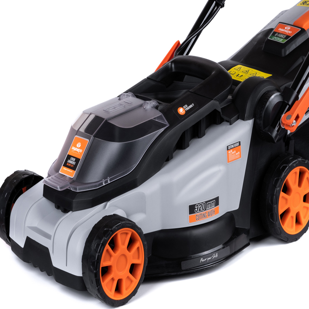 Daewoo U Force Series Cordless Lawnmower with Battery and Charger 32cm Image 2