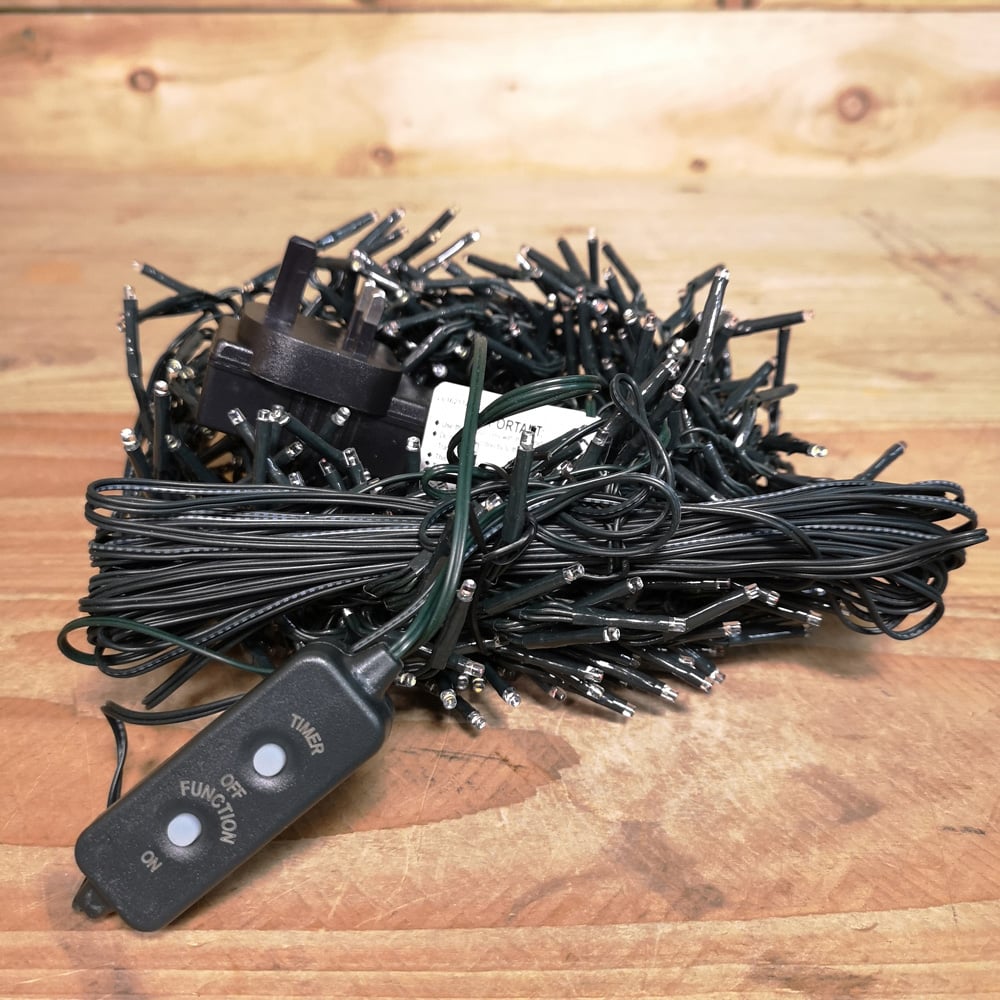 Premier ClusterBrights 720 Red and Vintage Gold LED Green Cable Cluster Light 9.3m Image 5