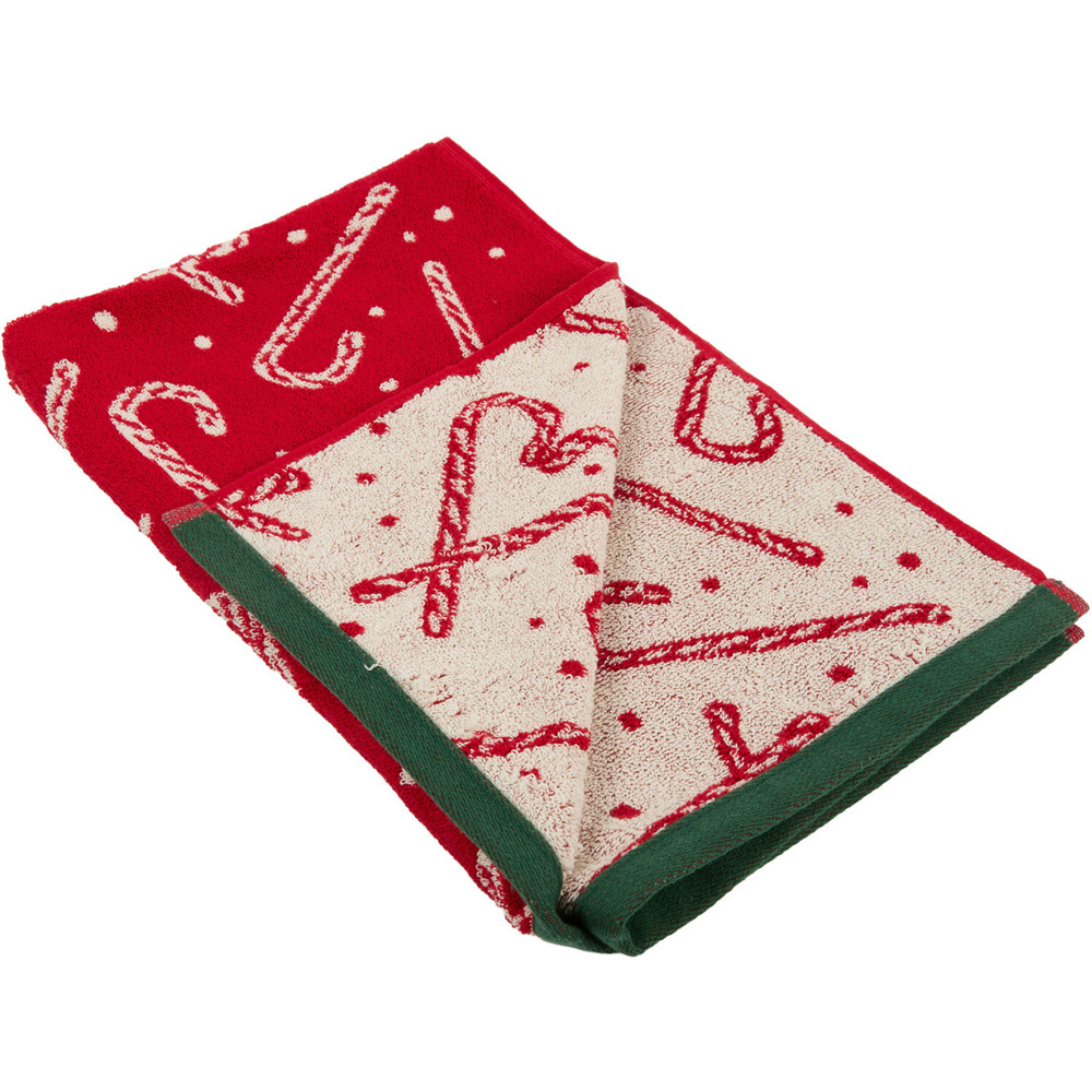 Candy Cane Towel Bath Towel Image 1