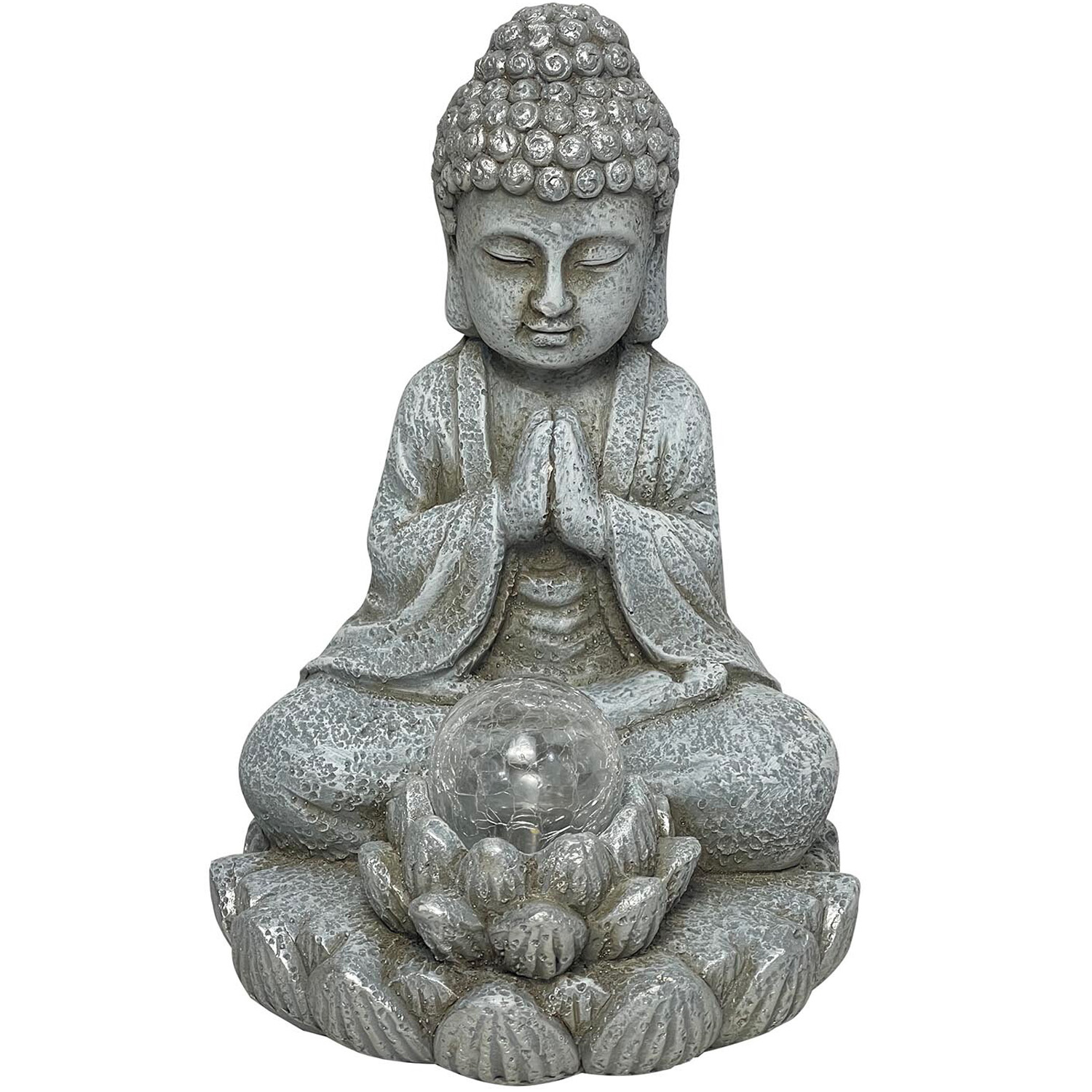Solar Praying Buddha Ornament Light Image 1