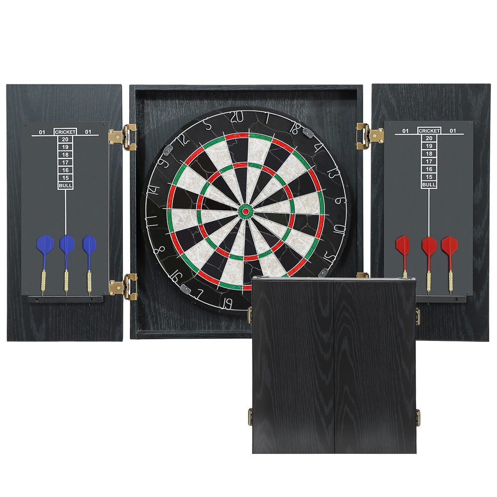 SPORTNOW 6 Dart Bristle Dartboard Set with Cabinet Image 3