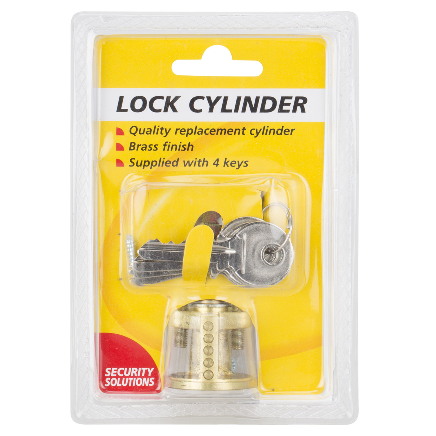 Hiatt Security Solutions Brass Finish Lock Cylinder with Keys Image
