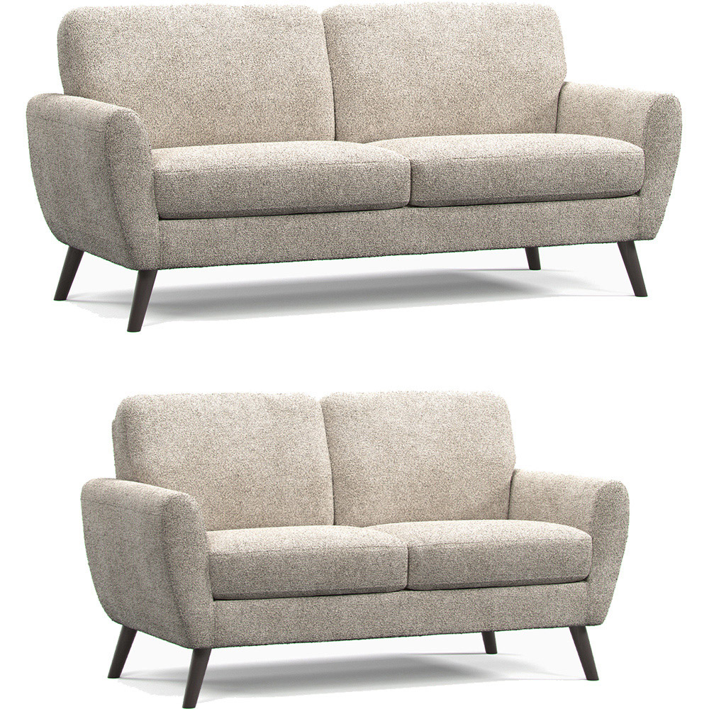 Matlock 5 Seater Linen Boucle Fabric Sofa Suite Image 2
