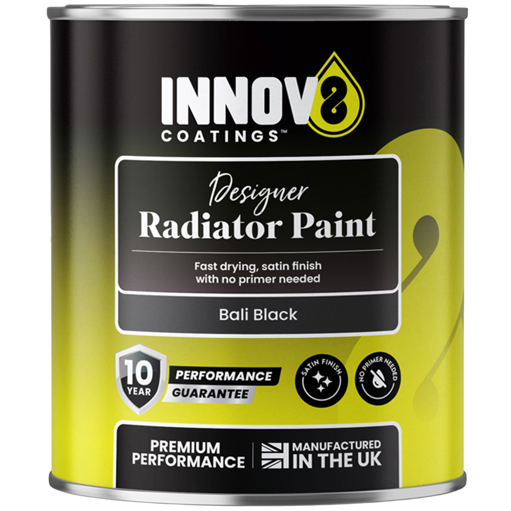 Innov8 Coatings Designer Radiator Paint 750ml Bali Black Image 2