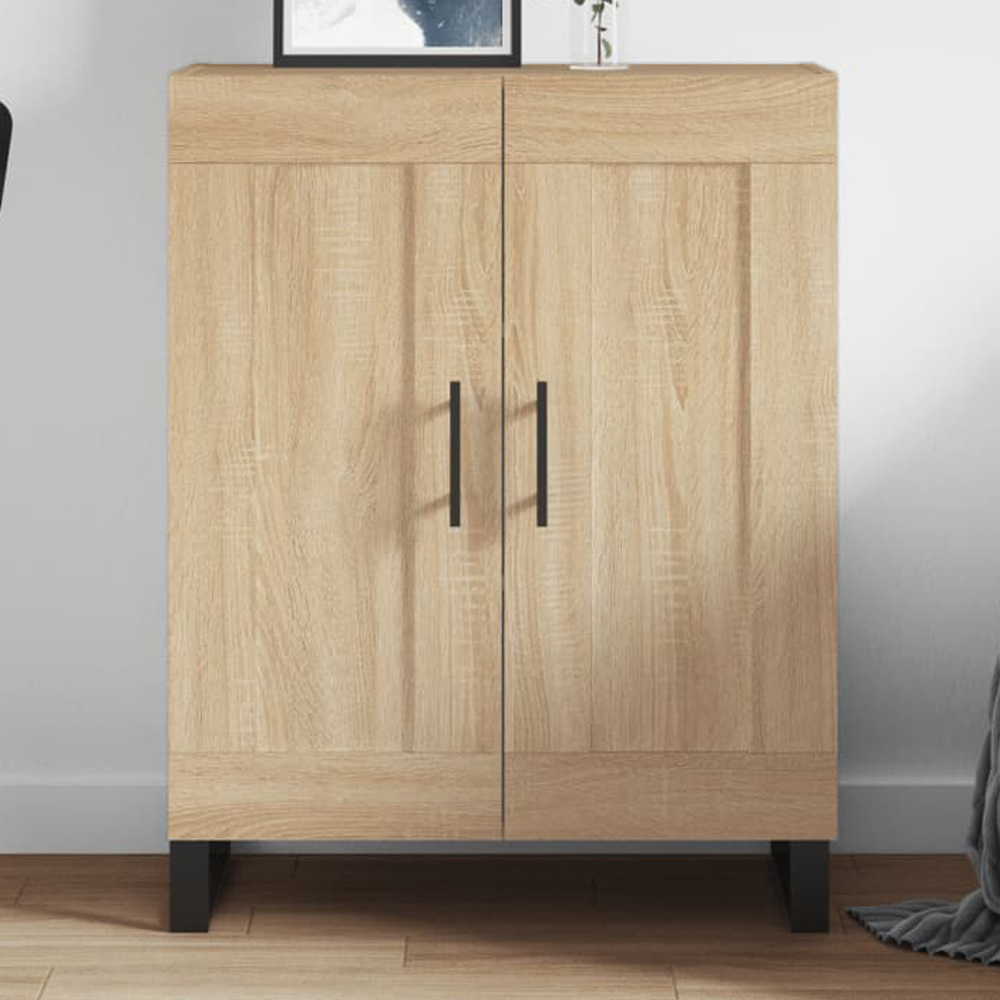 vidaXL 2 Door Sonoma Oak Sideboard Image 1