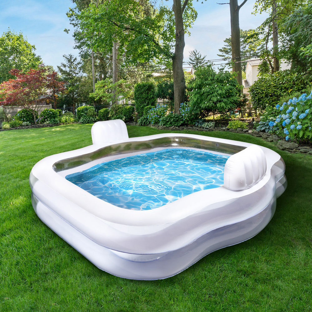 Family Inflatable Pool White Image 2