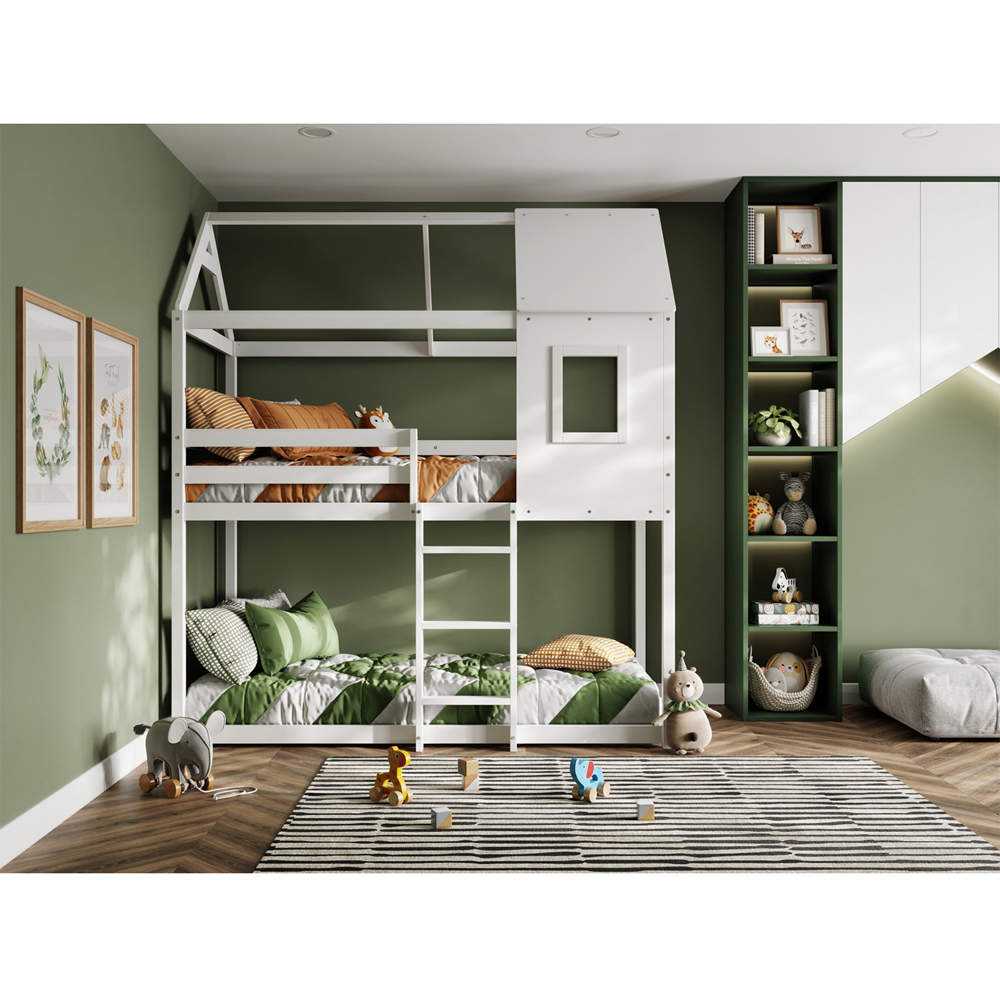 Flair Hideaway White Wooden Bunk Bed Image 3