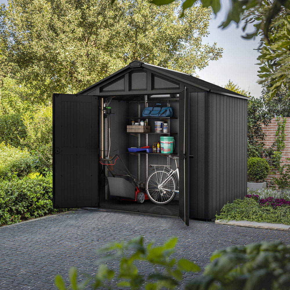 Keter Stronghold 8 x 6ft Grey Apex Garden Shed Image 7