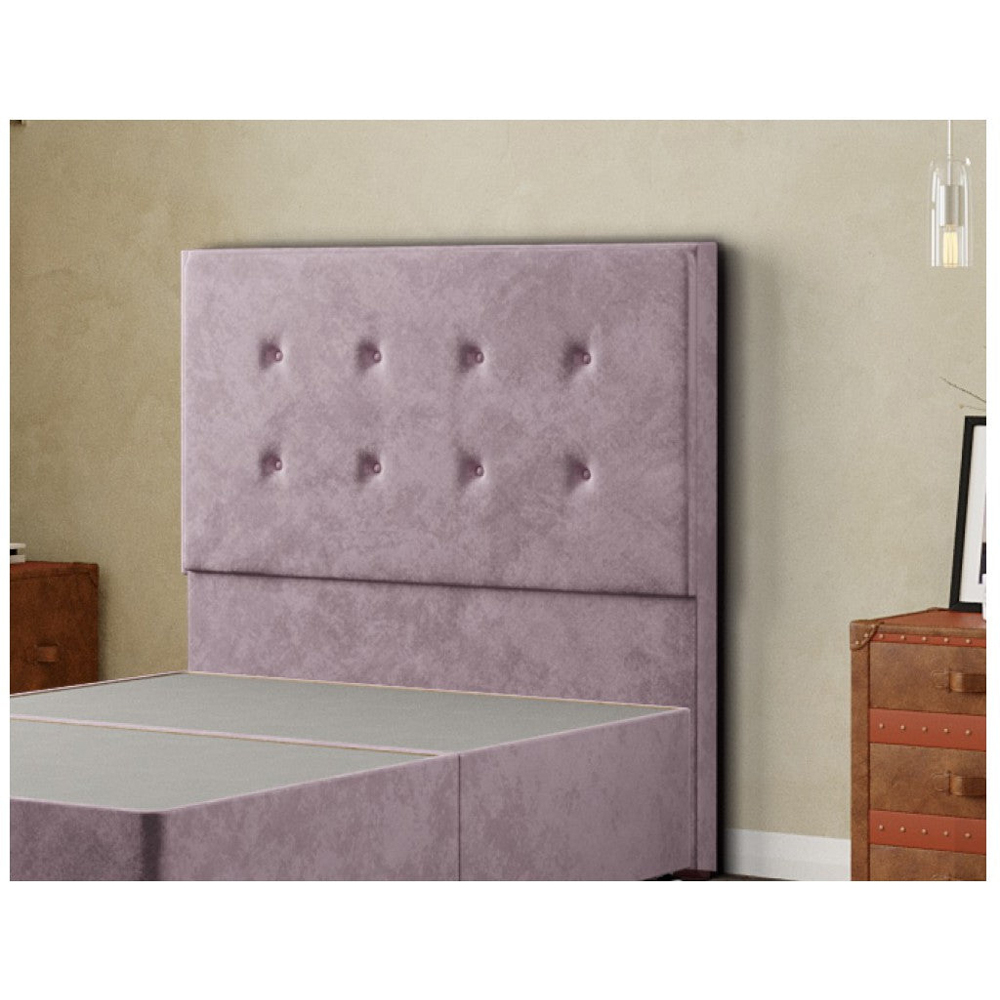 Eleganza Darlington Double Blush Plush Floor Standing Headboard Image 3