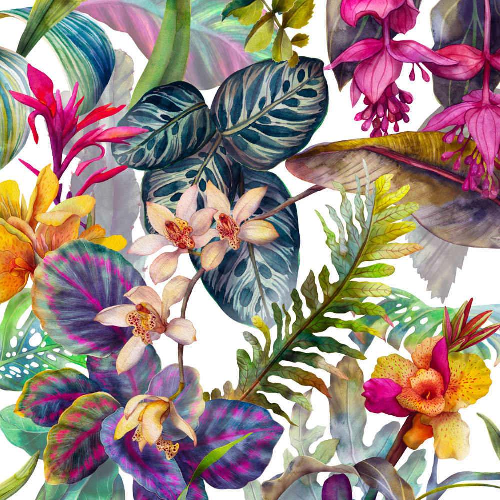 Splashbax Premium Artisan Floral Dream Di Bond Shower Panel 2400 x 800mm Image 2