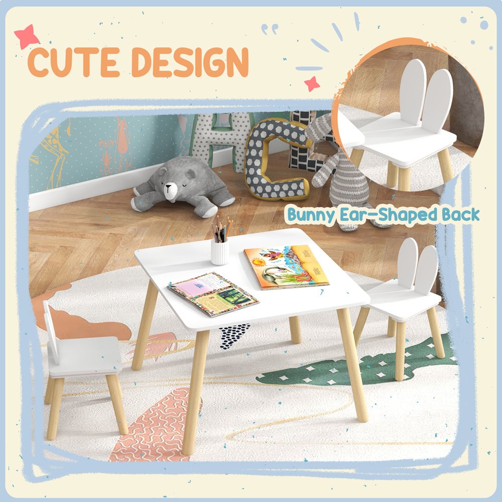 AIYAPLAY 2 Seater Kids Table and Chair Set Image 4
