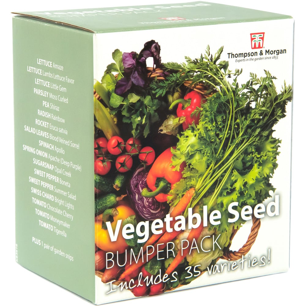 Thompson & Morgan 35 Varieties Vegetable Bumper Pack Seed Grow Kit Image 1
