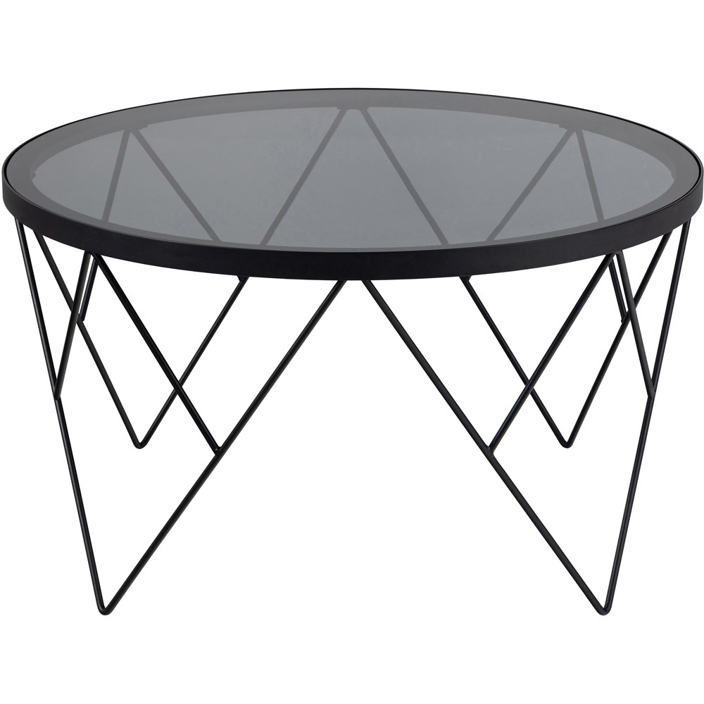Florence Halstow Black Smoked Glass Top Coffee Table Image 3