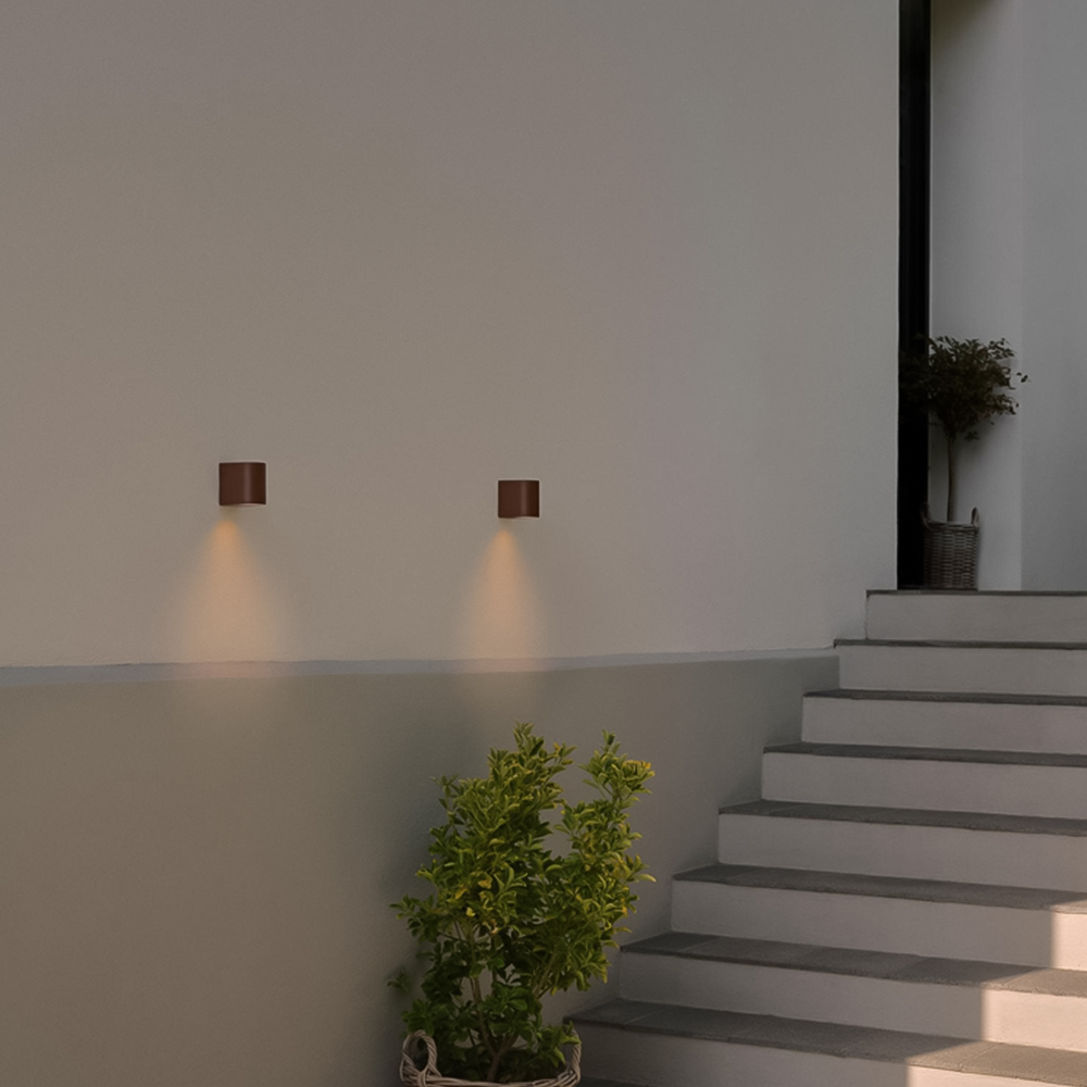 Nordlux Dion Rusty Downward Facing Wall Light Image 2