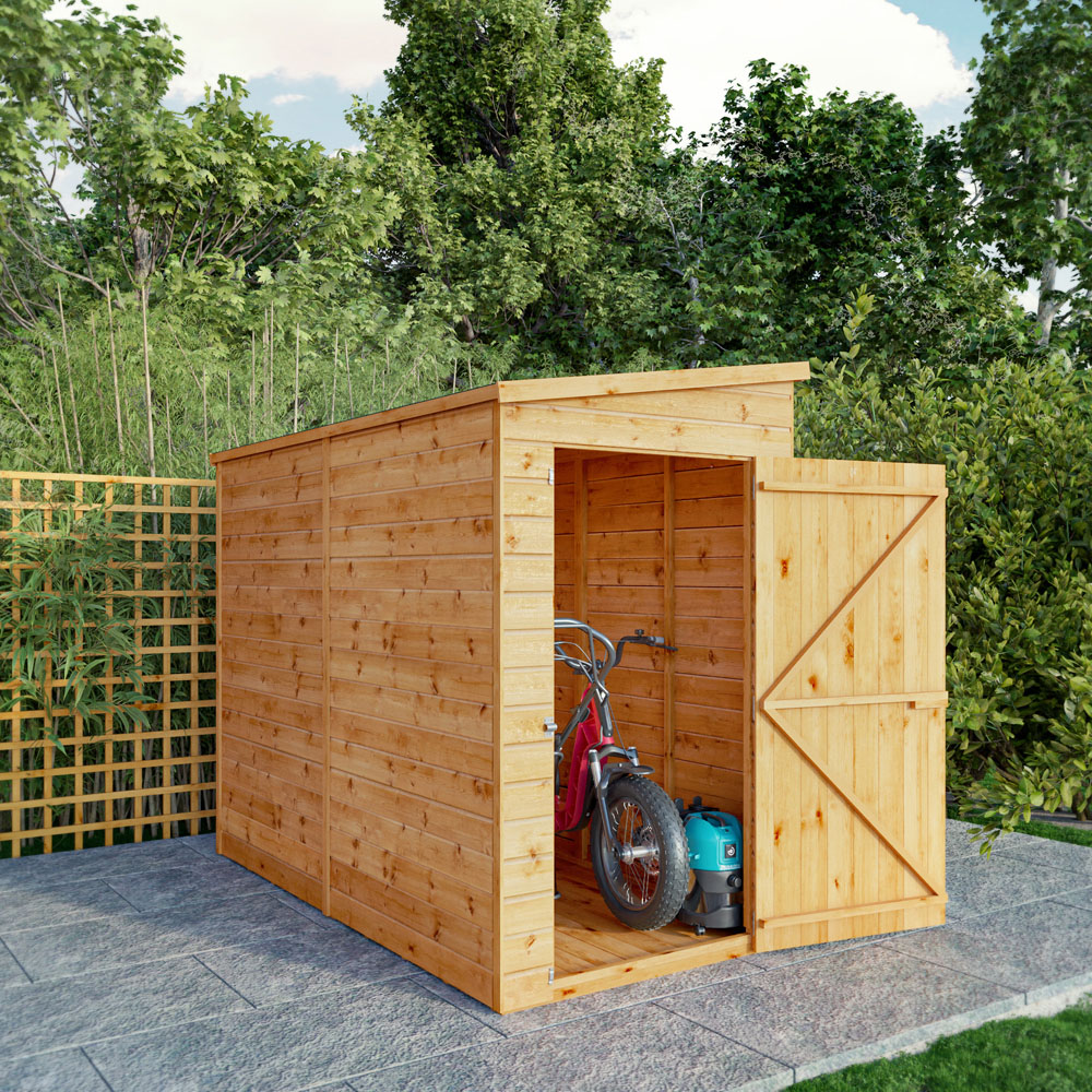 Mercia 8 x 4ft Shiplap Pent Shed Image 6