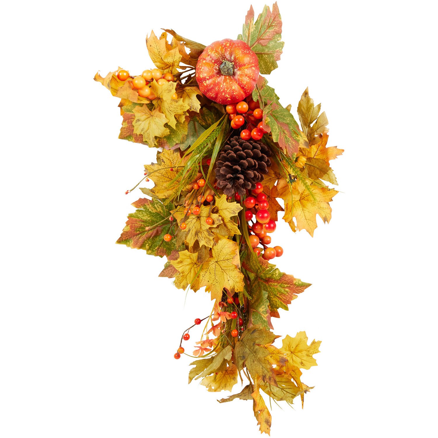 The Fall Collection Autumnal Floral Pumpkin T Drop - Yellow Image 1