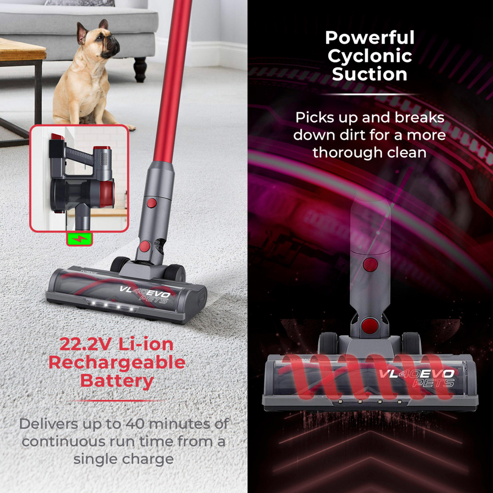 Tower VL40 Evo Pets 3-in-1 Cordless Vacuum Cleaner 22.2V Image 7