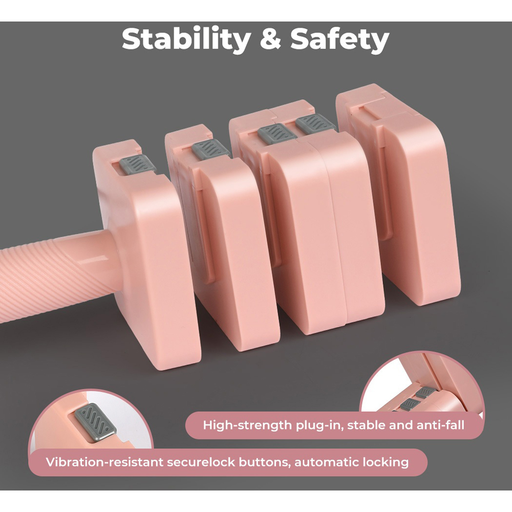 Spector Centra Pink Metal Adjustable Dumbbell Pair 2.8-10kg Image 5