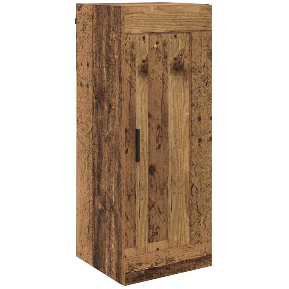 vidaXL Single Door 3 Drawer Old Wood Highboard Image 6
