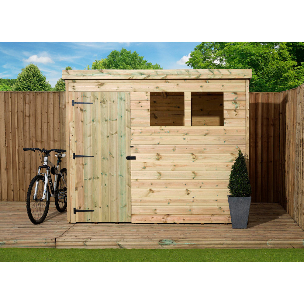 Empire Sheds 1500 7 x 4ft Door Tongue and Groove Pent Garden Shed Image 3