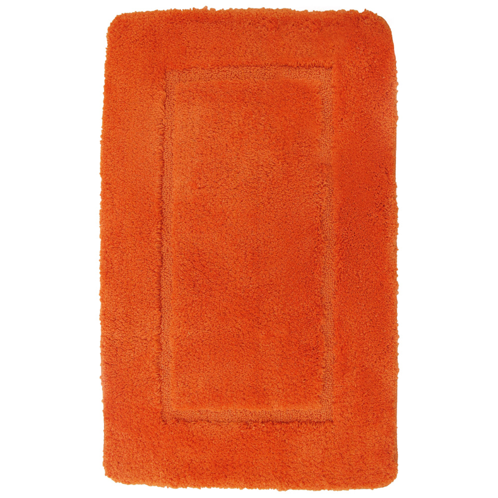 Mayfair Orange Micro Fibre Bath Mat Set Image 3