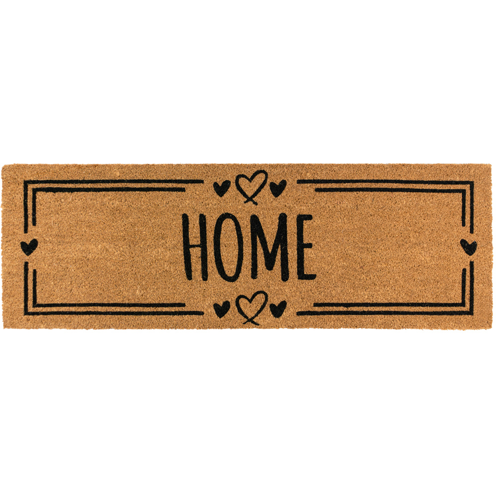 JVL Home Hearts Coir Latex Backed Door Mat and Runner Set Image 5