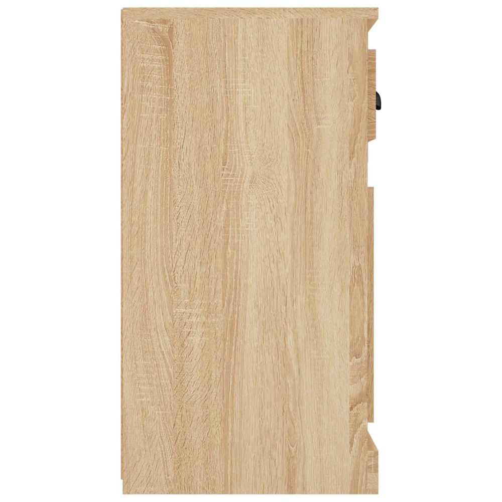 vidaXL 2 Door Single Drawer Sonoma Oak Sideboard Image 7