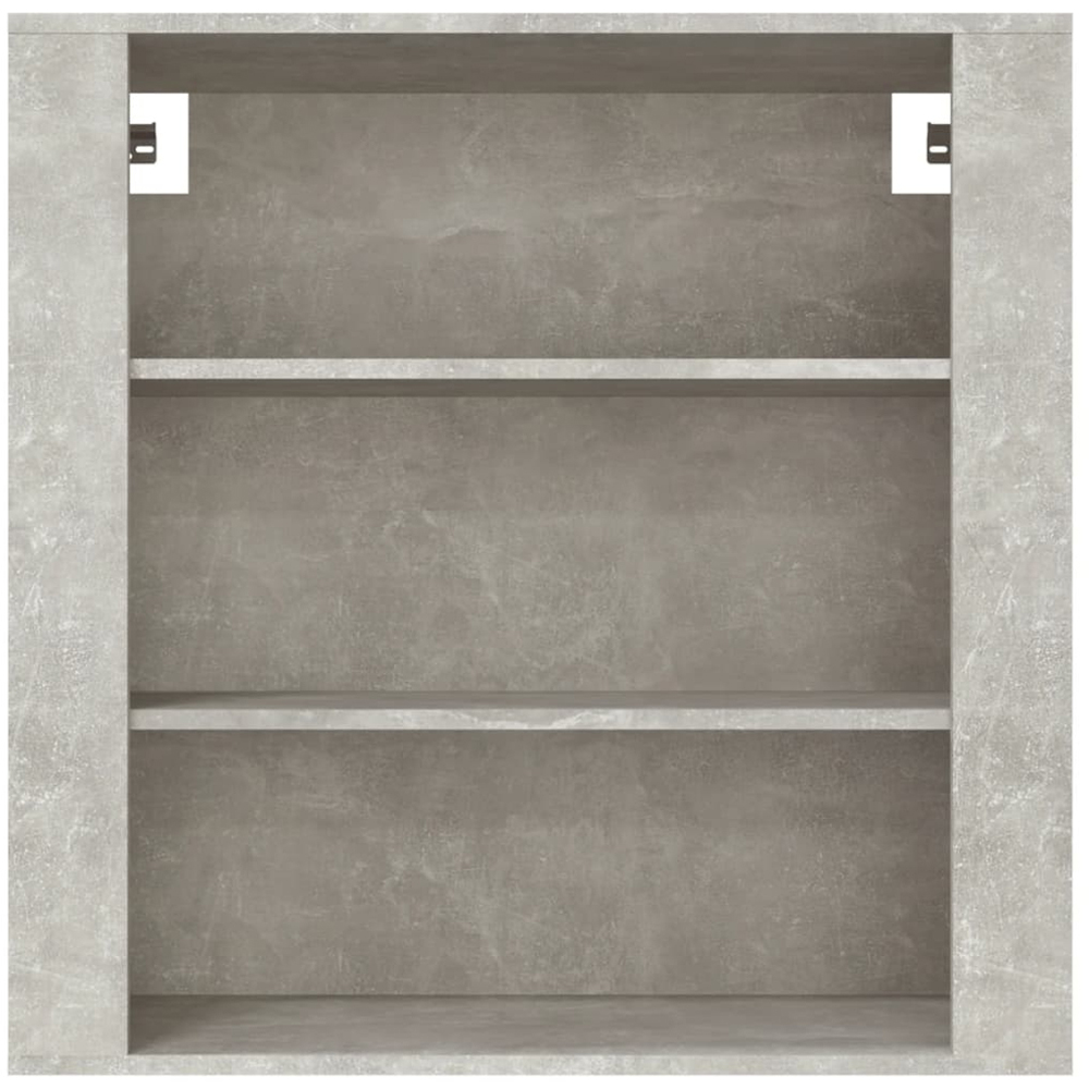 vidaXL 3 Shelf Concrete Grey Wall Cabinet Image 3