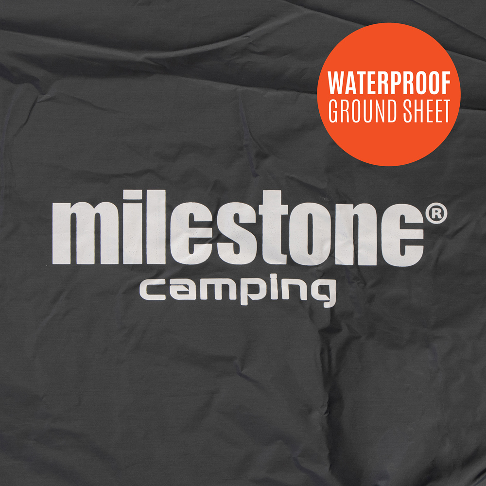 Milestone Camping 4 Person Super Dome Tent Charcoal Image 6