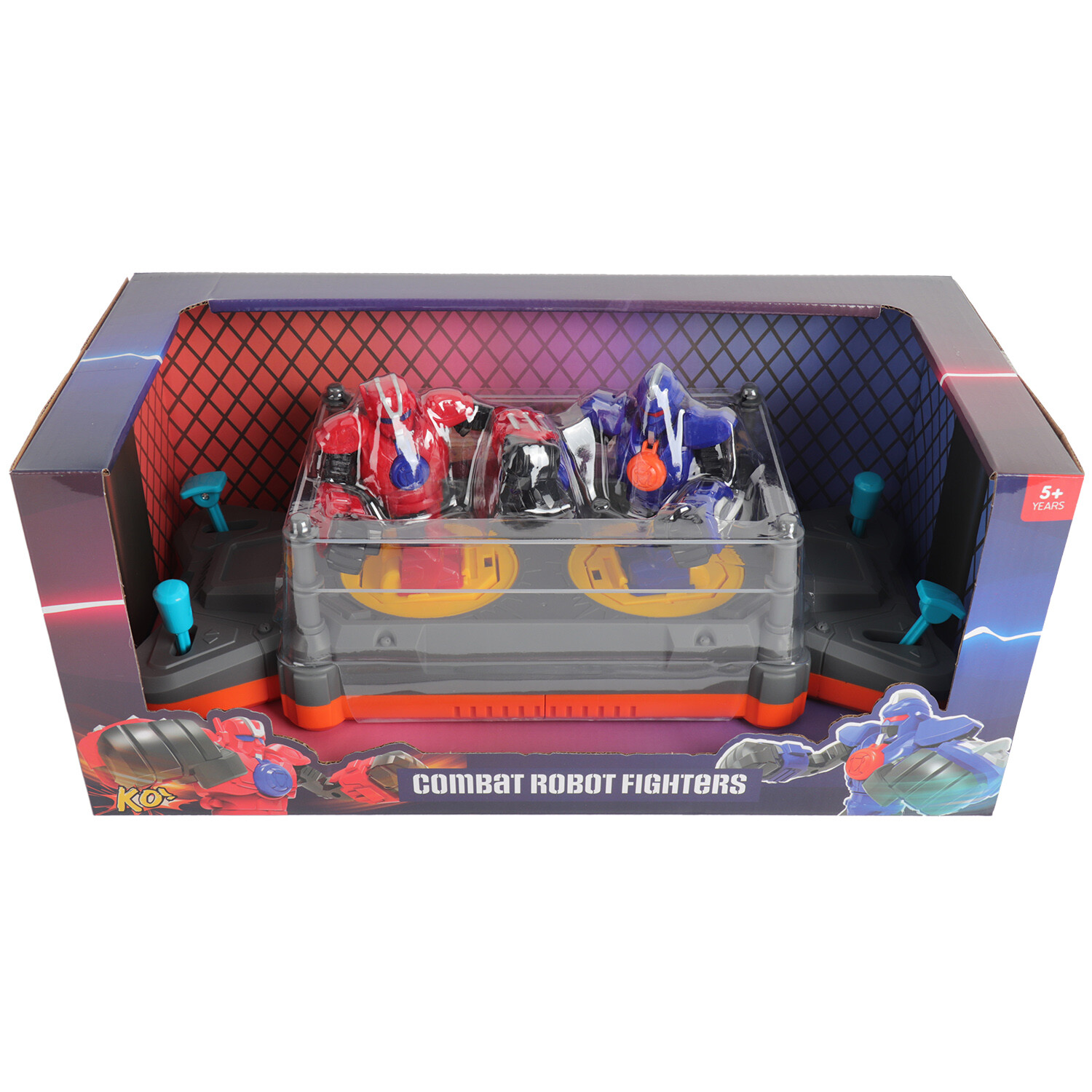 Pack of 2 Combat Robot Fighters - Multicolour Image 3