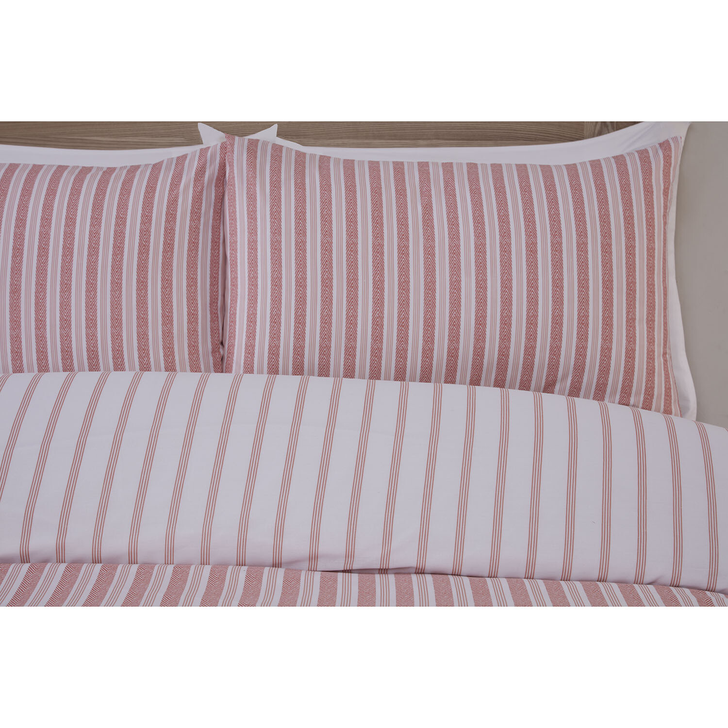 Rhodes Stripe Duvet Set - Rust / Superking Image 3