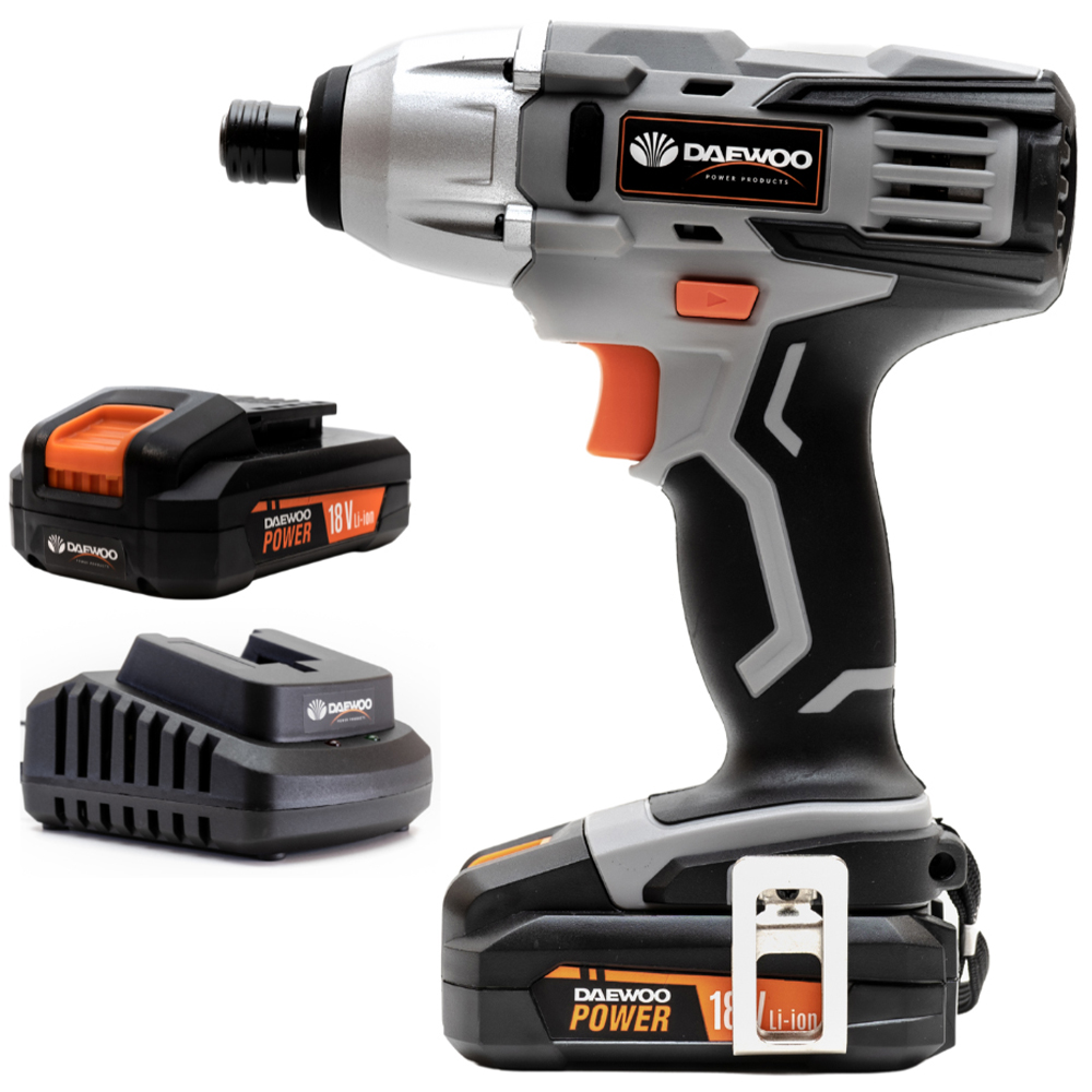 Daewoo U Force 18V 2Ah Lithium-Ion Impact Drill Driver with Battery and Charger Image 1