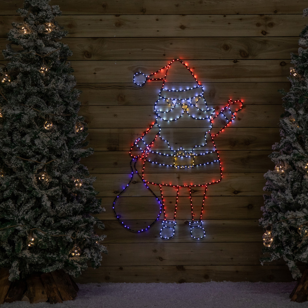 Samuel Alexander FlexiBright 469 Multicolour LED Light-Up Santa Decoration 88cm Image 9