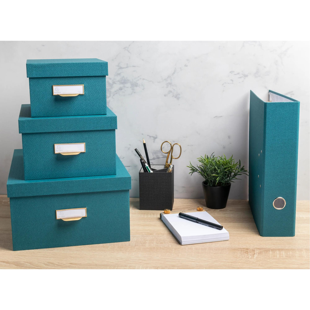Exacompta OfficeByMe Duck Blue Storage Box Set of 3 Image 2
