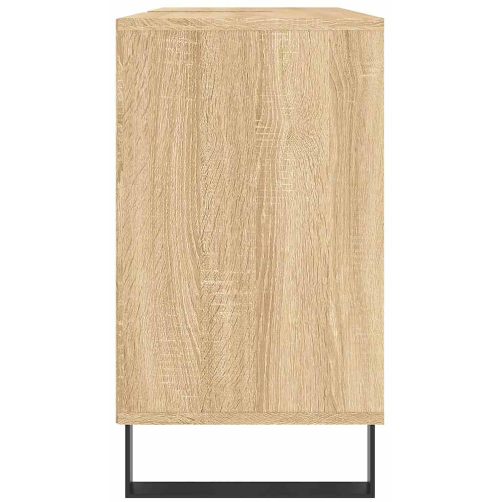 vidaXL Single Door 4 Shelf Sonoma Oak Bathroom Cabinet Image 7
