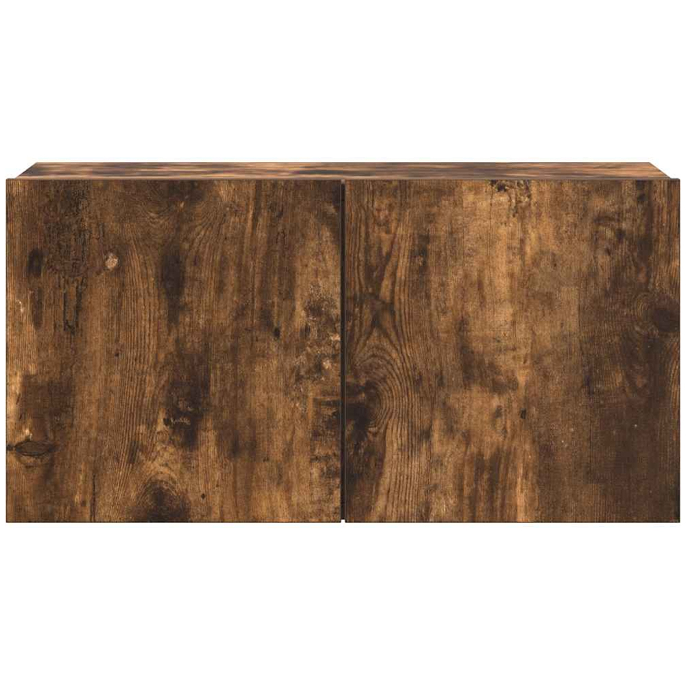 vidaXL 7 Door Smoked Oak Wall Mounted TV Cabinet 4 Piece Image 6
