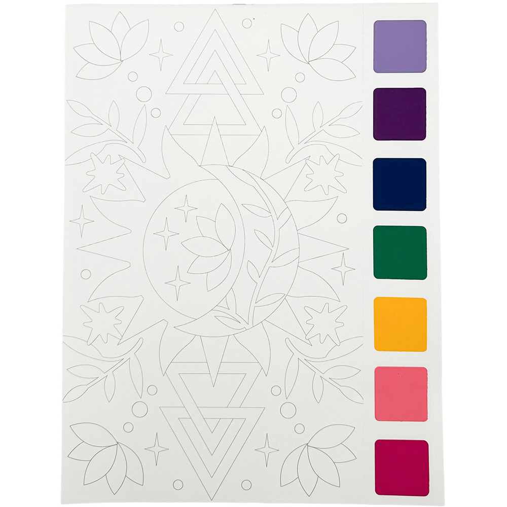 Watercolor Pad Kit with Paints and Brush Image 6