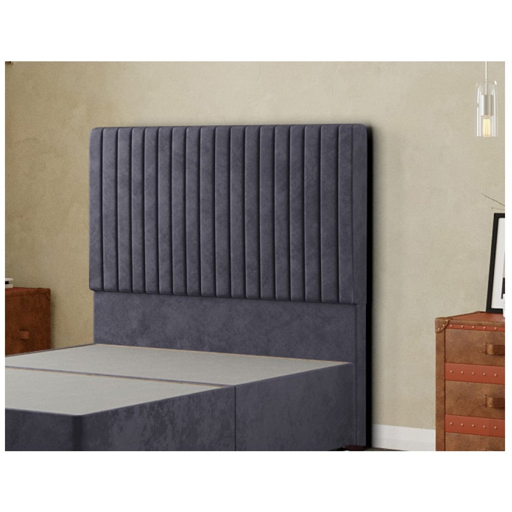 Eleganza Maryland Double Steel Plush Floor Standing Headboard Image 3