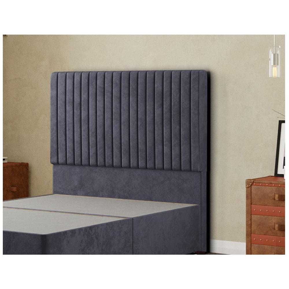 Eleganza Maryland Single Steel Plush Floor Standing Headboard Image 3