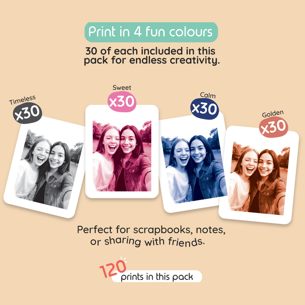 Kiimento Ink-Free Print 120 Pack Image 4