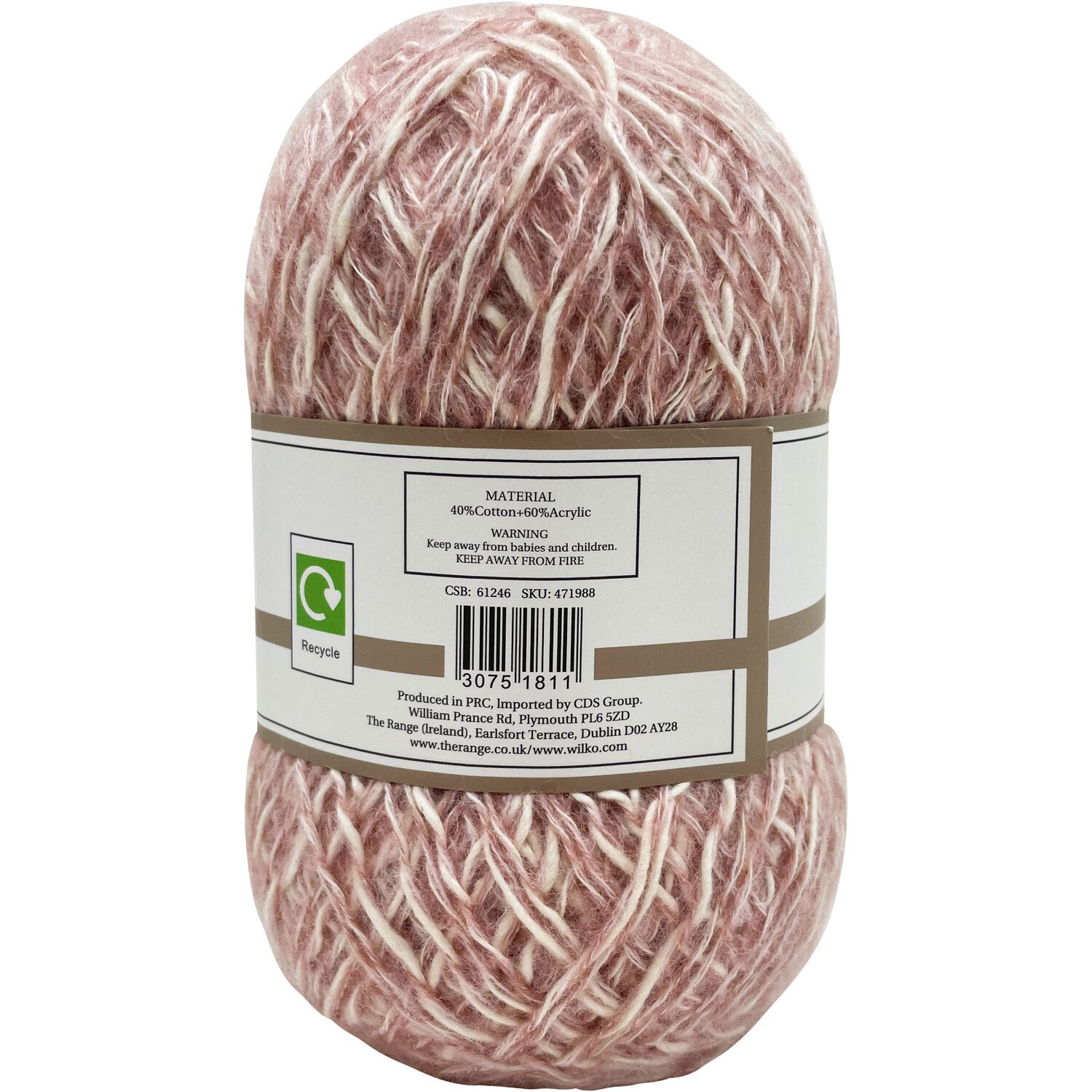 Mohair Shine Yarn Peach Image 2