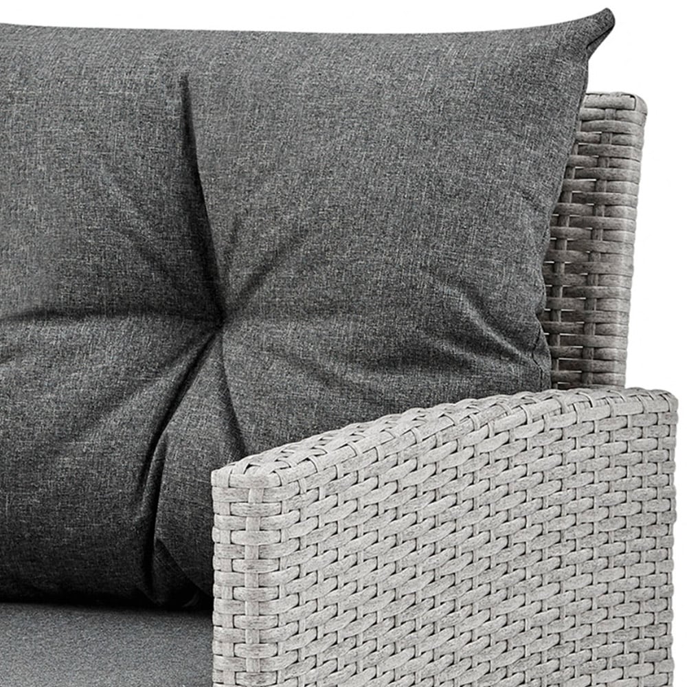 Home Detail Napoli 8 Seater Dark Grey Rattan Sofa Set with Cover Image 8