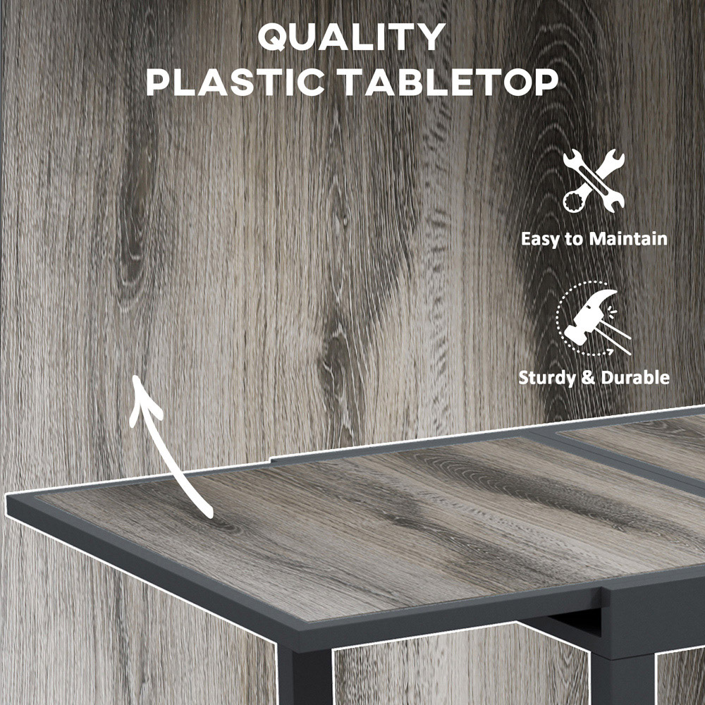 Outsunny 6 Seater Aluminium Extending Garden Dining Table Image 6