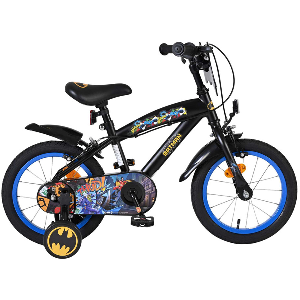 Volare DC Comics Batman Kids 14 inch Multicolour Bike with Stabilisers Image 6